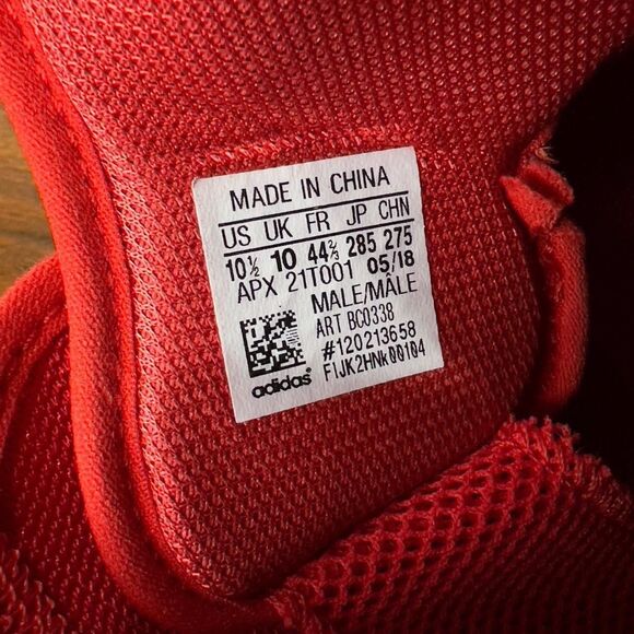 Y-3 Adidas Yohji Yamamoto BYW BBall Black Red White Sneakers BC0338 Men's 10.5 - Picture 8 of 8